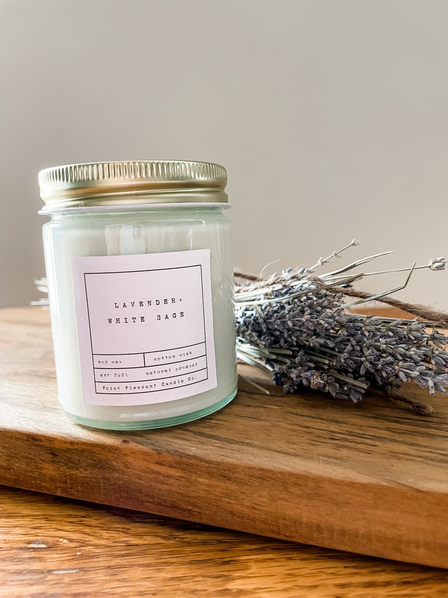 8 oz. Mason Jar Soy Wax Candle